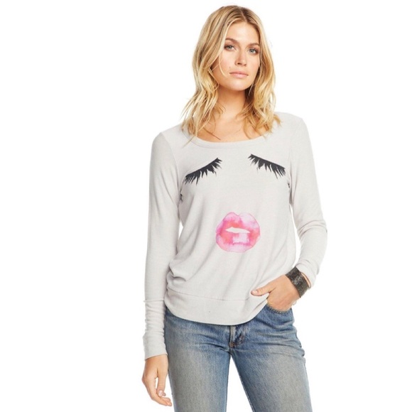 *NEW* Chaser girls Rainbow Lips /& Lashes tee